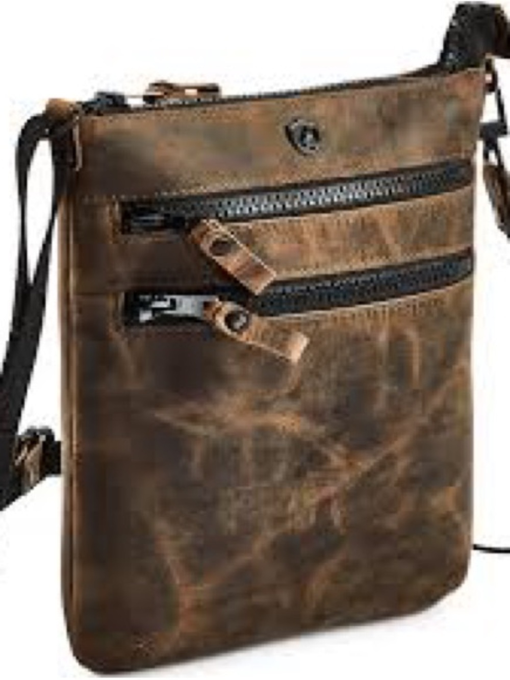 Brown Leather Crossbody Bag